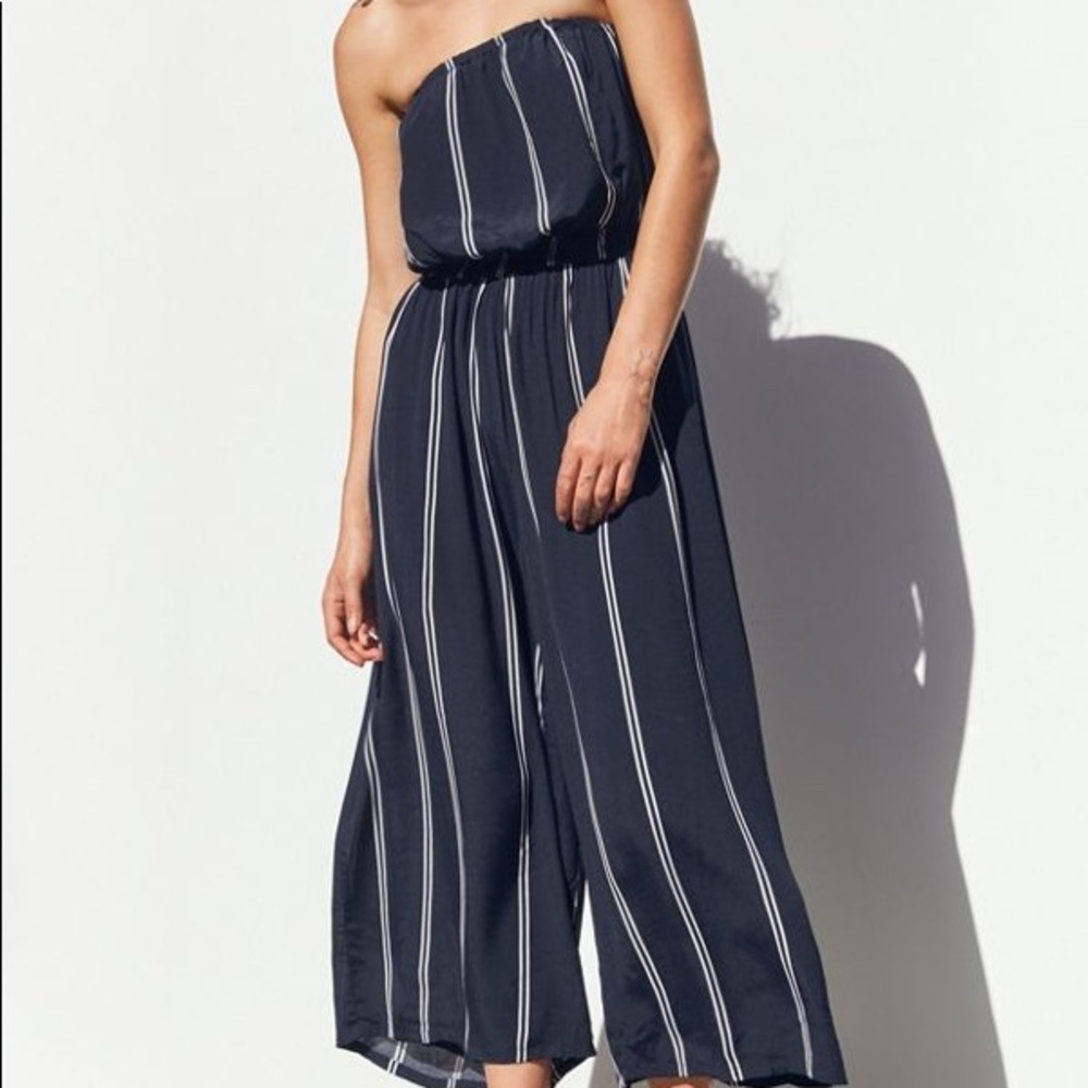 Strapless striped jumpsuit - Size: XS